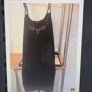 Black velour-type nightgown